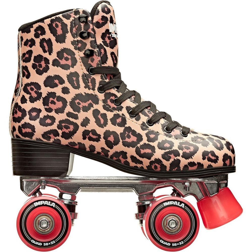 Size 10 Impala Quad Sidewalk Roller Skates Skating Leopard Cheetah Print Summer - Picture 2 of 13